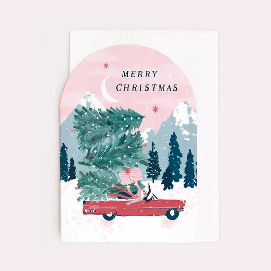 Driving Home Christmas - Greeting Card