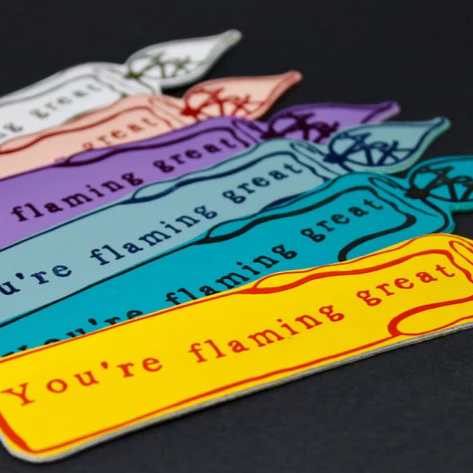 Candle Bookmark - White