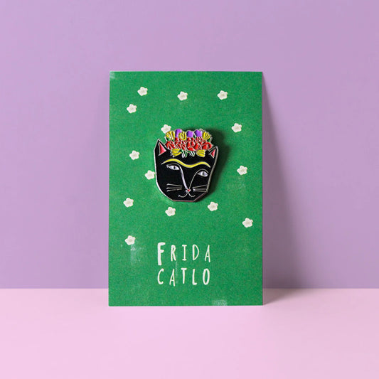 Frida Catlo - Cat Artist Pin