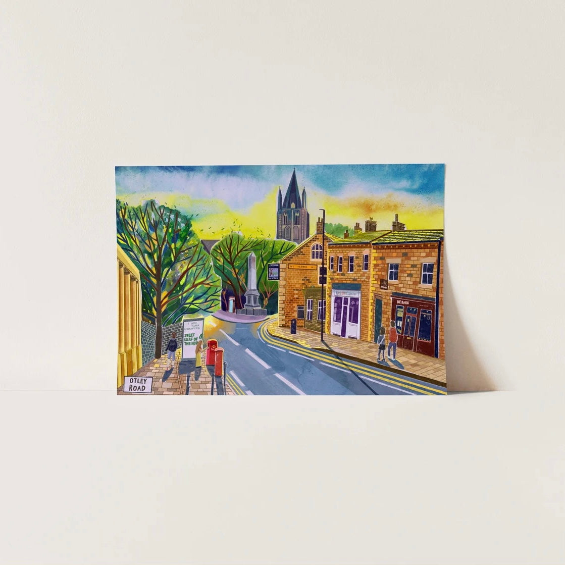Leeds Art Print, Headingley, Otley Road - A4