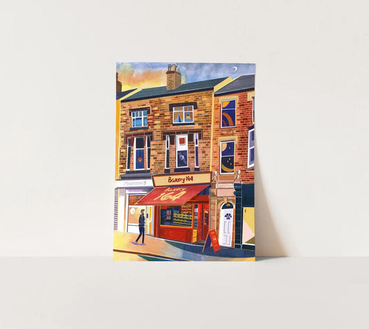Leeds Art Print, University of Leeds, Bakery 164 - A4