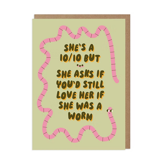 Worm - Greetings Card