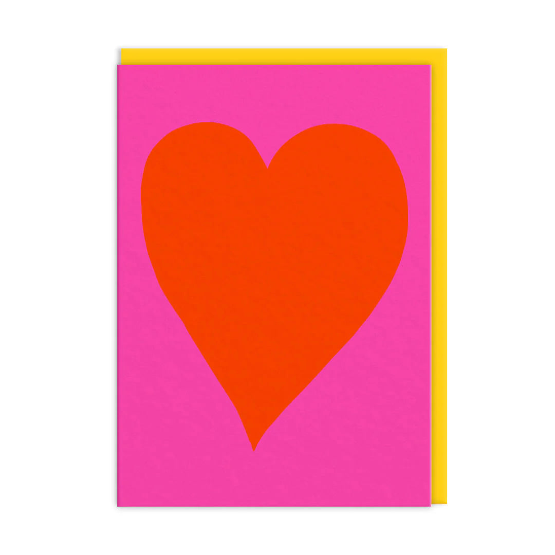 Neon Heart - Greeting Card