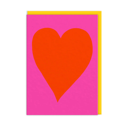 Neon Heart - Greeting Card