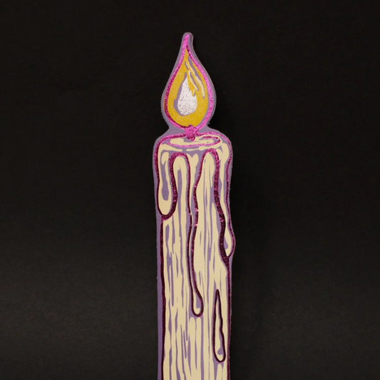 Candle Bookmark - Lilac