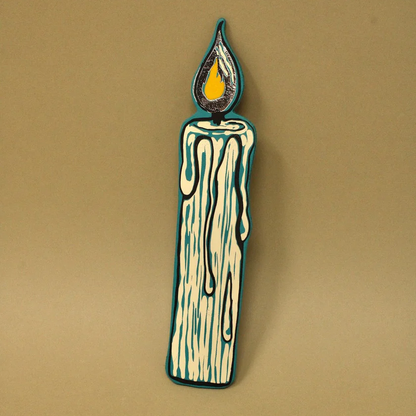 Candle Bookmark - Turquoise