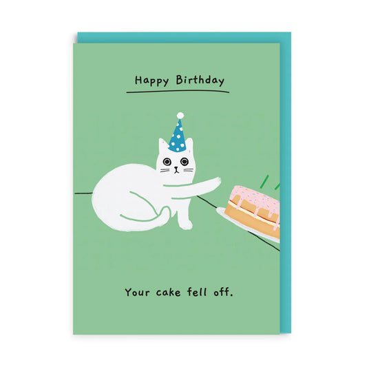 Your Cake Fell Off - Birthday Card