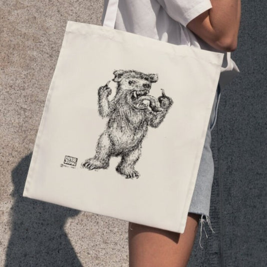 DC Bear - Natural Colour Tote Bag