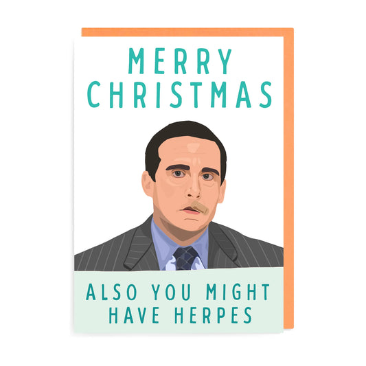 Herpes Christmas Greetings Card