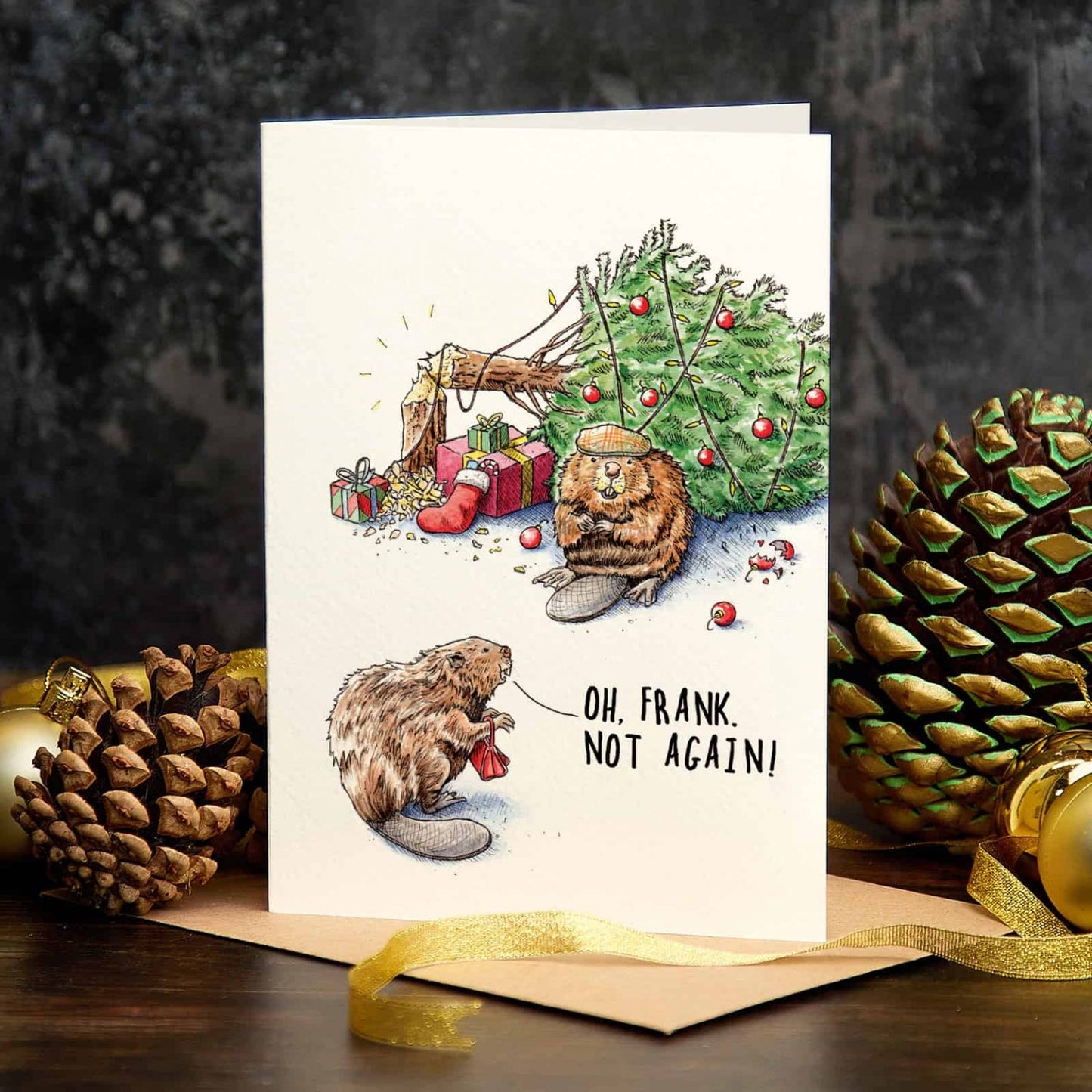 Frank the Beaver - Greetings Card