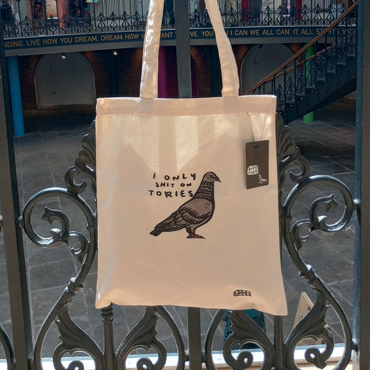 I Only Shit On Tories - Natural Colour Tote Bag