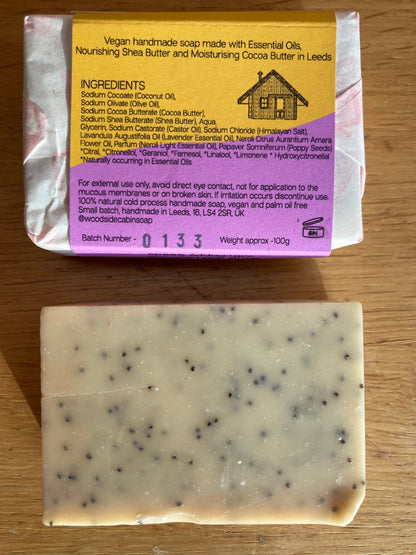 Neroli and Lavender with Poppy Seeds Soap