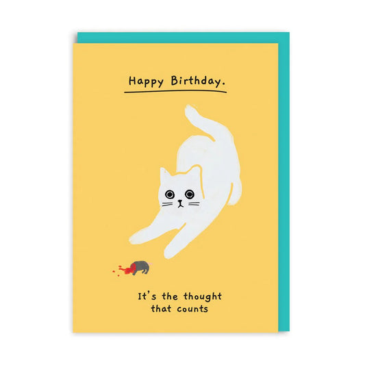 It's The Thought That Counts - Birthday Card