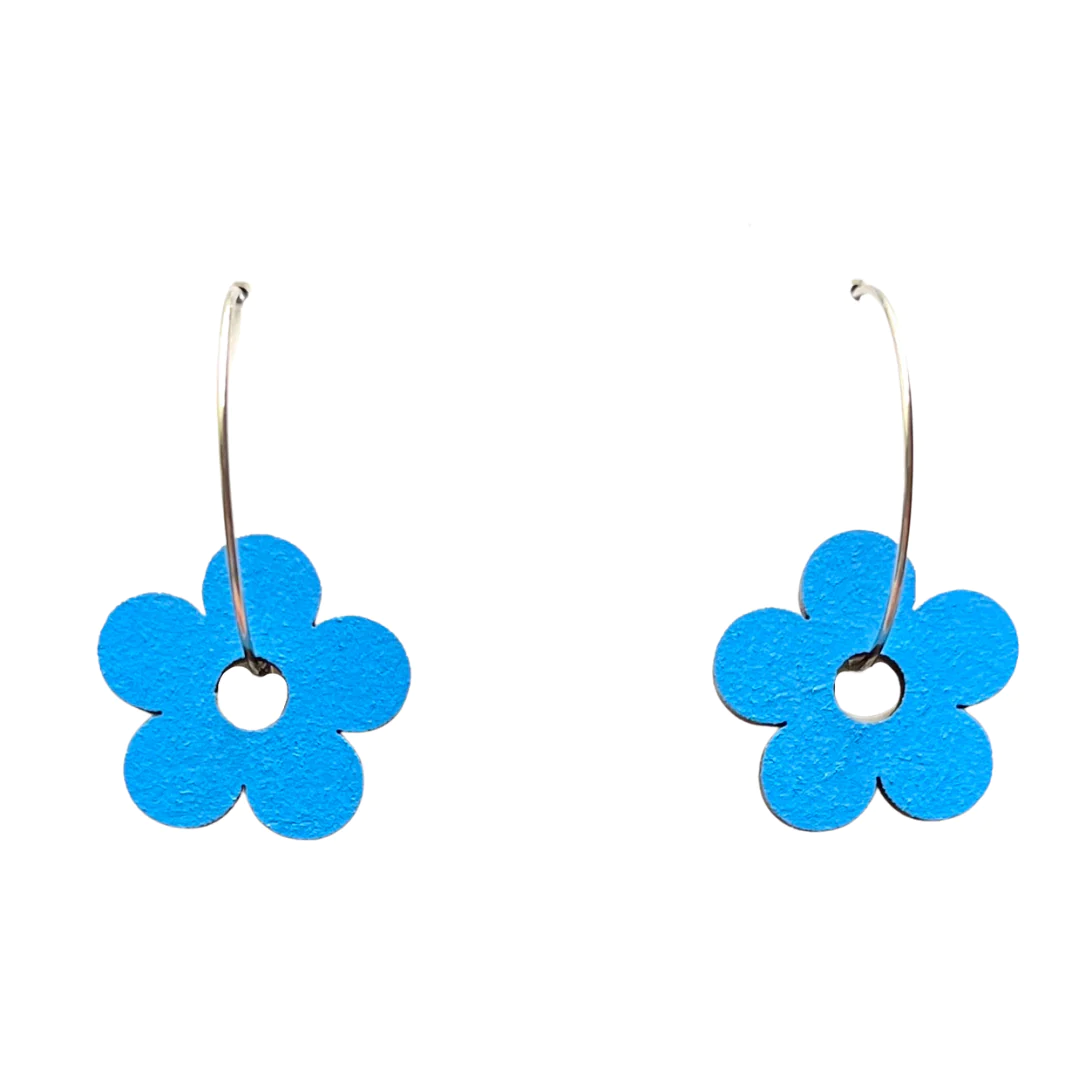Blue Flower Dangles - Ivy & Ginger
