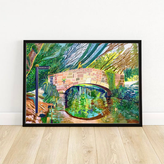 Leeds Art Print, Meanwood Valley Trail - A4