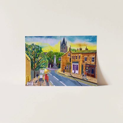 Leeds Art Print, Headingley, Otley Road - A4
