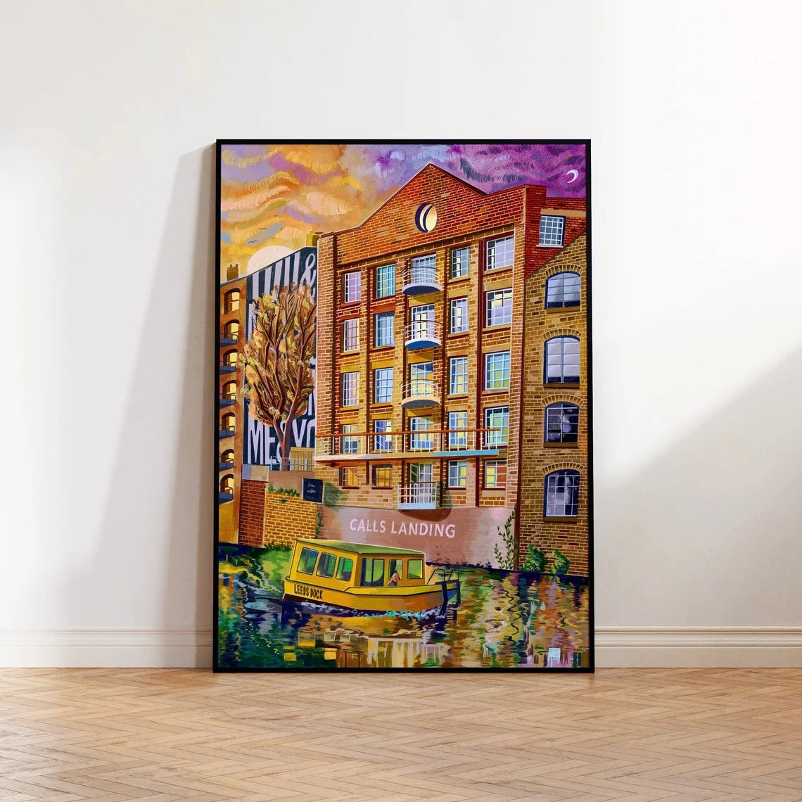 Leeds Art Print, Leeds Dock, Calls Landing - A4