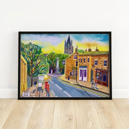 Leeds Art Print, Headingley, Otley Road - A4