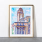 Leeds Art Print, University of Leeds, Parkinson Building - A4