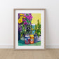 Leeds Art Print, Craft Beer Cans - A4