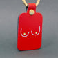 Boobs Keyring - Red