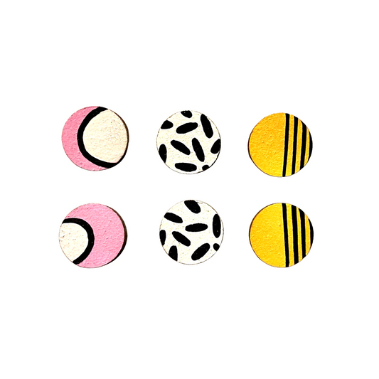 Set of 3tropical themed studs - Ivy & Ginger