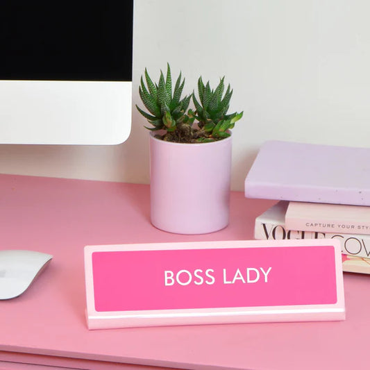 Boss Lady - Desk Plate Sign