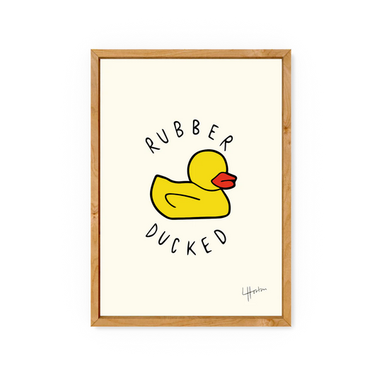 Yorkshire Slang, Rubber Ducked - A4