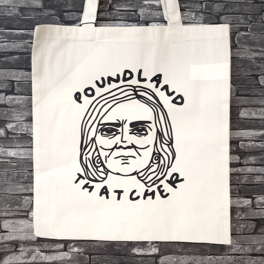 Poundland Thatcher - Natural Colour Tote Bag